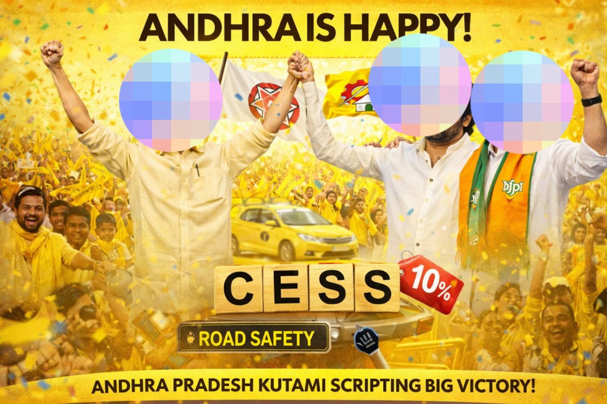 Poll image for కూటమి ప్రభుత్వం తీసుకున్న 10% రోడ్ సేఫ్టీ సెస్ నిర్ణయం సరైందా?